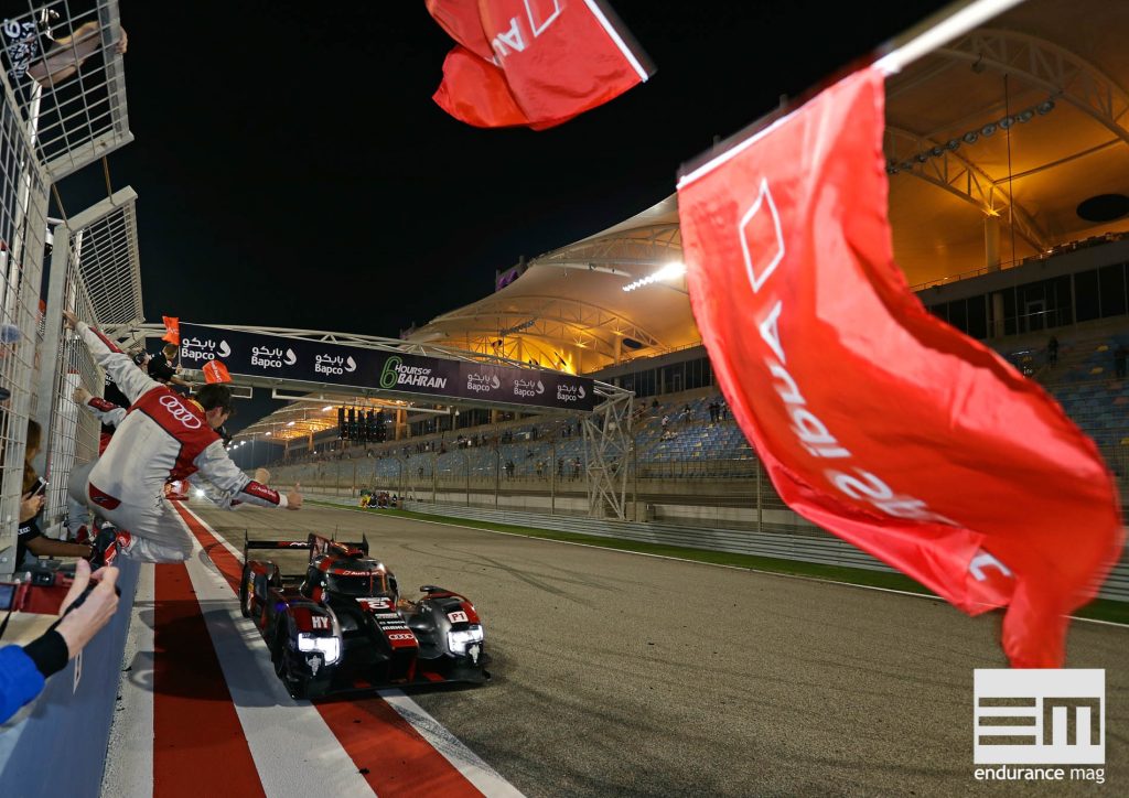 Victoire de l'Audi R18 2016 aux 6 Heures de Bahrein