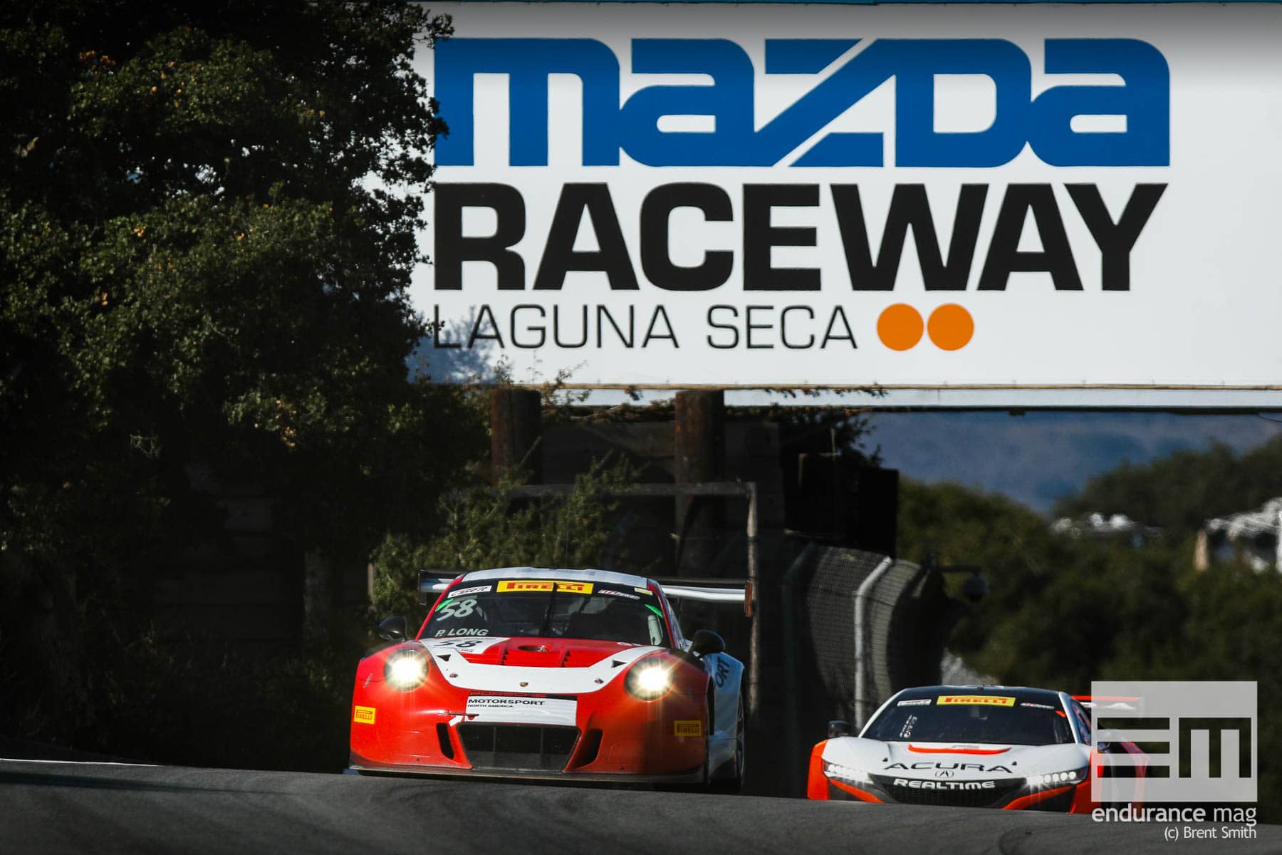 California 8 Hours - Intercontinental GT Challenge - Mazda Raceway Laguna Seca - 58 Porsche Motorsport NA by Wright Motorsport, Patrick Long, Jorg Bergmeister, Romain Dumas, Porsche 991 GT3-R