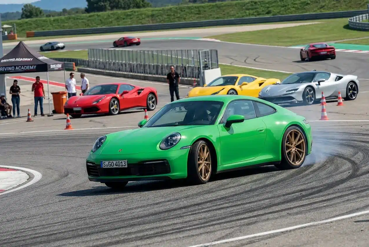 Rouler avec les modèles sportifs les plus récents en stage de pilotage est possible